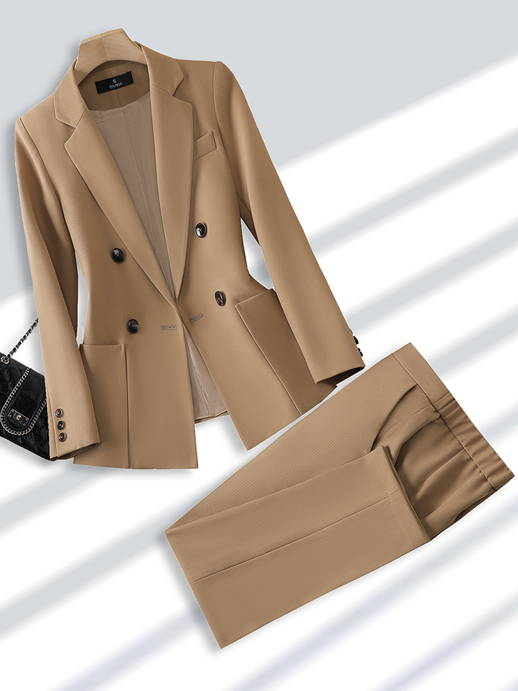 Women Formal Wear With Black Blazer - Blazer e calças para mulheres, calça