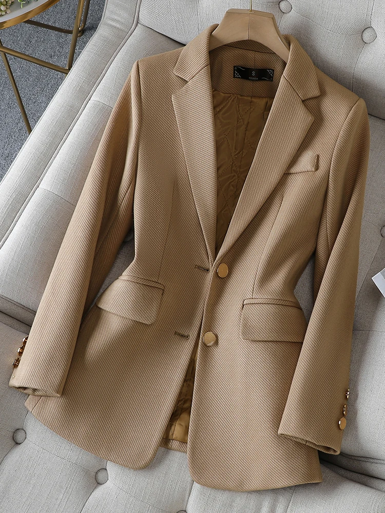 Women Formal Wear With Black Blazer - Moda senhoras blazer feminino verde preto