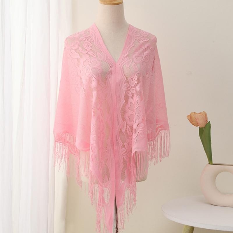 Women Formal Event Wear - Capa com franjas renda 340D oca