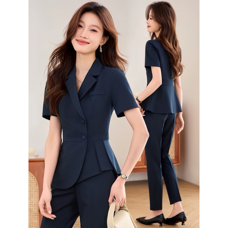 Women Formal Wear Store - Novo Terno Feminino Azul Marinho Fino