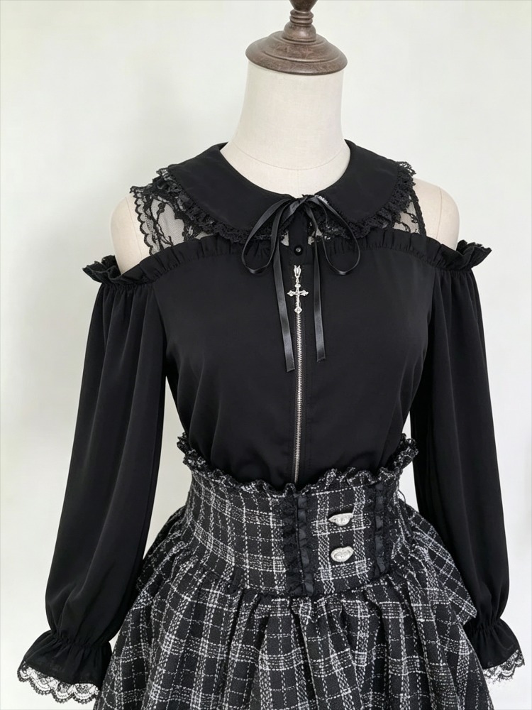 Women Formal Blouses For Evening Wear - Blusa Feminina Sweet JK Estilo Japonês