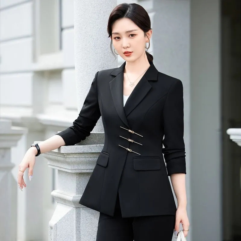 2025 moda branco vermelho pret - Women Formal Wear With Black Blazer avaliação e preço