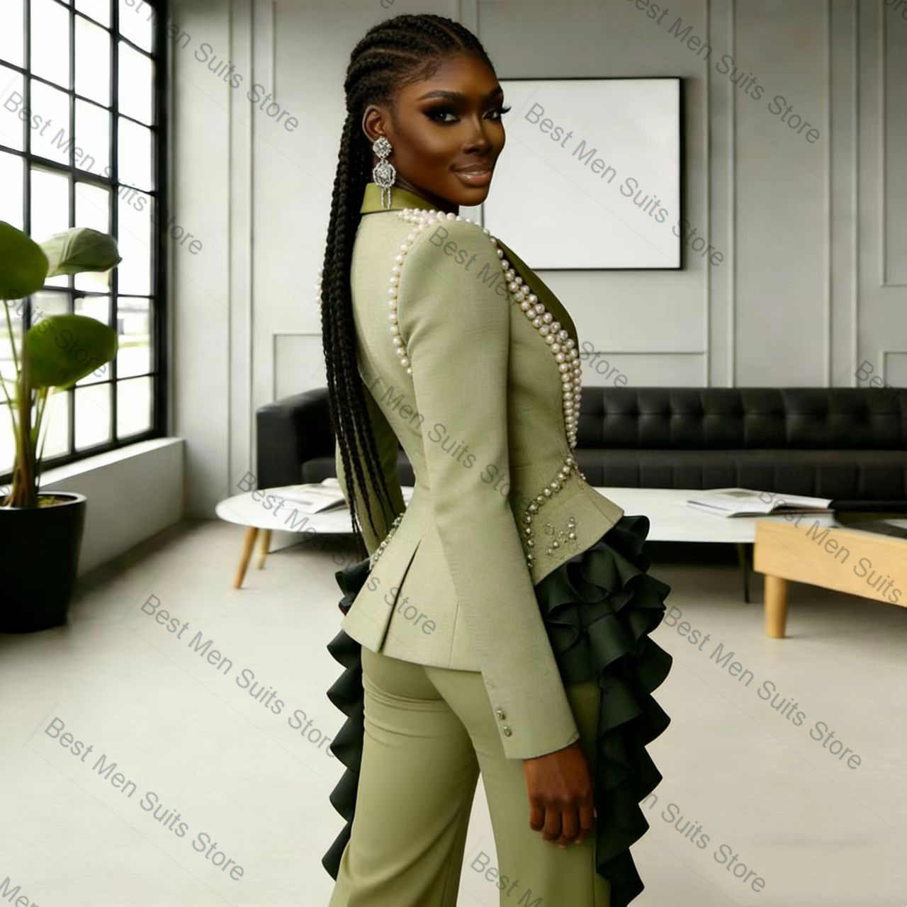 Conjunto de Terno Feminino Ver - Women'S Green Formal Wear avaliação e preço