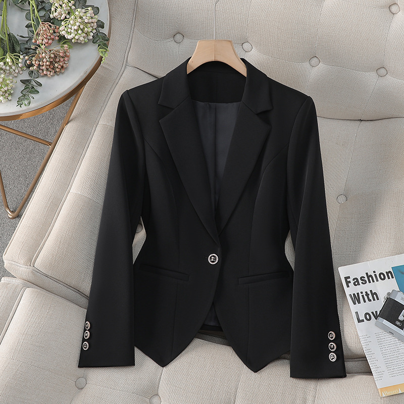 Novo Blazer Feminino Formal da - Women Formal Wear With Black Blazer avaliação e preço