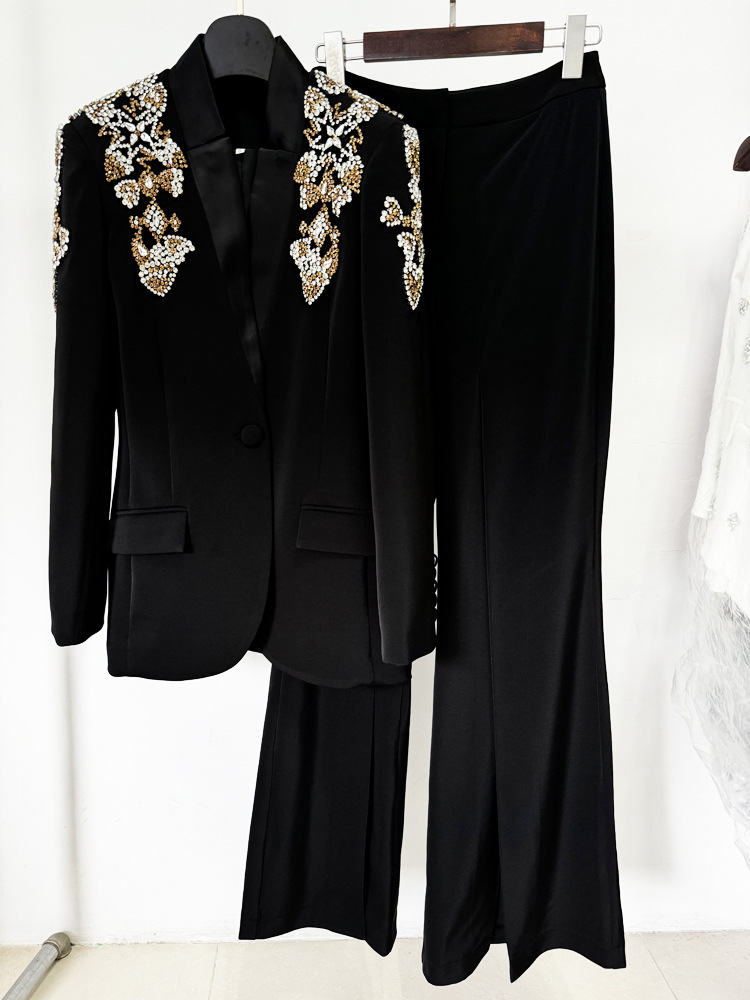 Conjunto de Blazer e Calças de - Women'S Formal Wear Suits avaliação e preço