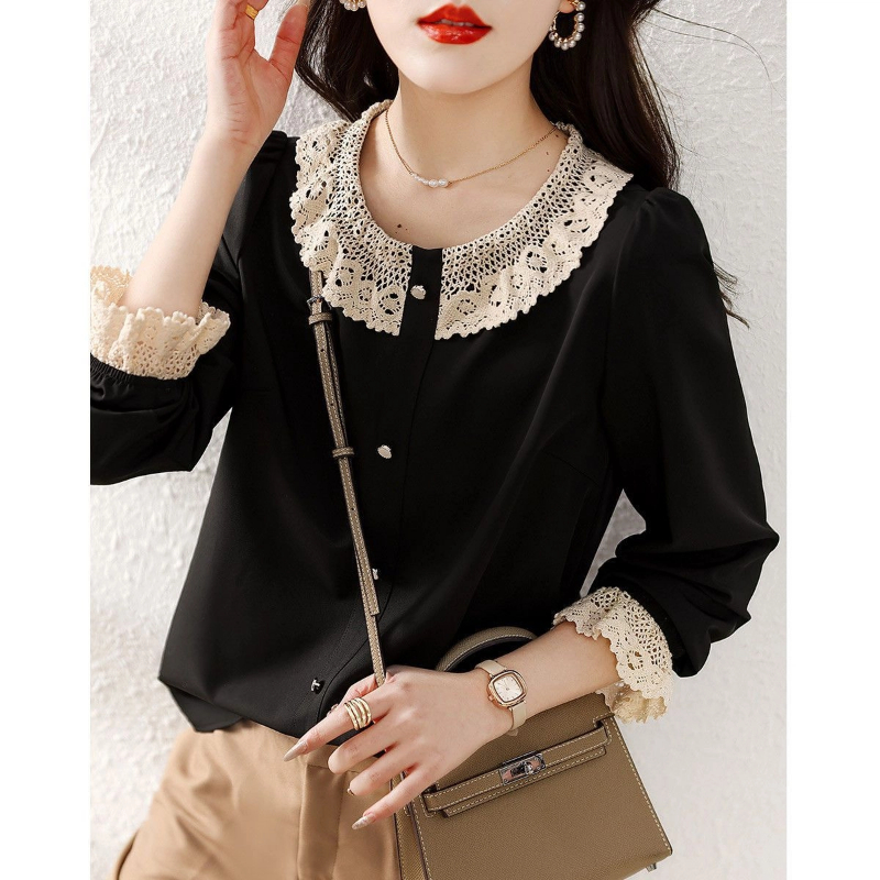 Roupas femininas contraste ret - Women'S Formal Wear Blouse avaliação e preço
