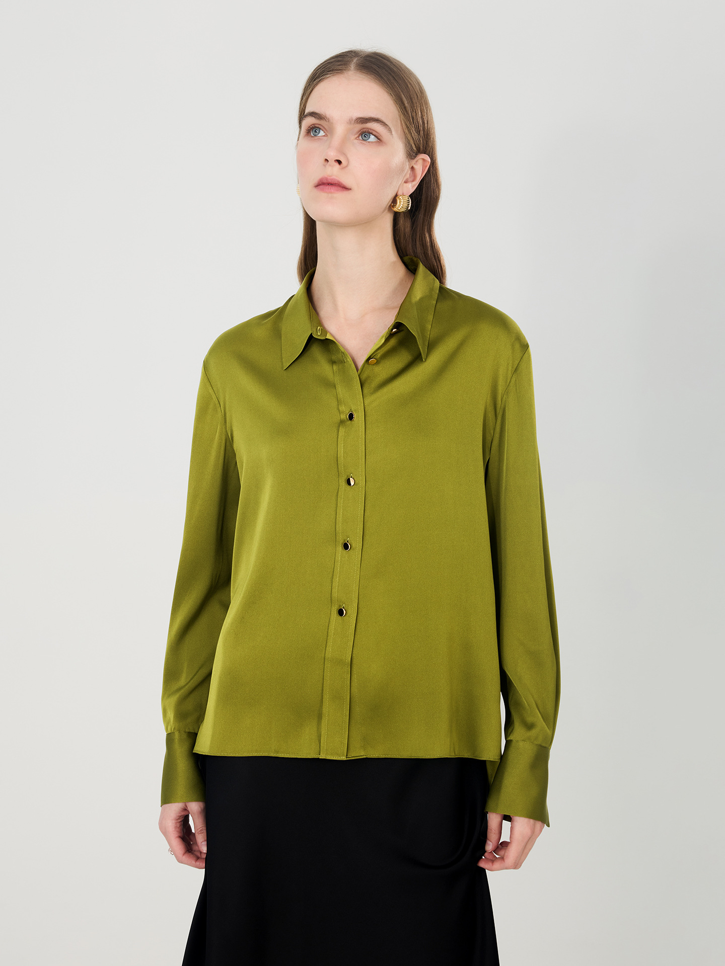 2026 Nova Camisa de Seda Mulbe - Women Formal Blouses For Evening Wear avaliação e preço