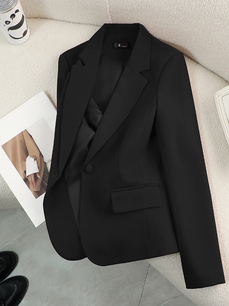 Mulheres blazer senhoras verme - Women Formal Wear With Black Blazer avaliação e preço
