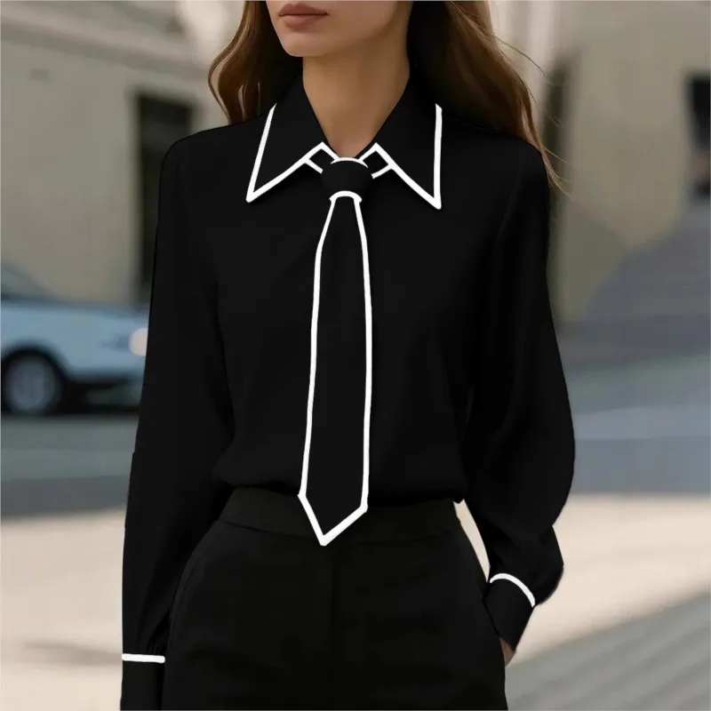 Blusa feminina moda camisa for - Women'S Formal Wear Suits avaliação e preço