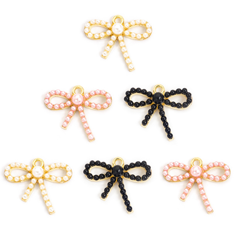 Pingente de laço com pérola im - Pearl Necklace Set avaliação e preço
