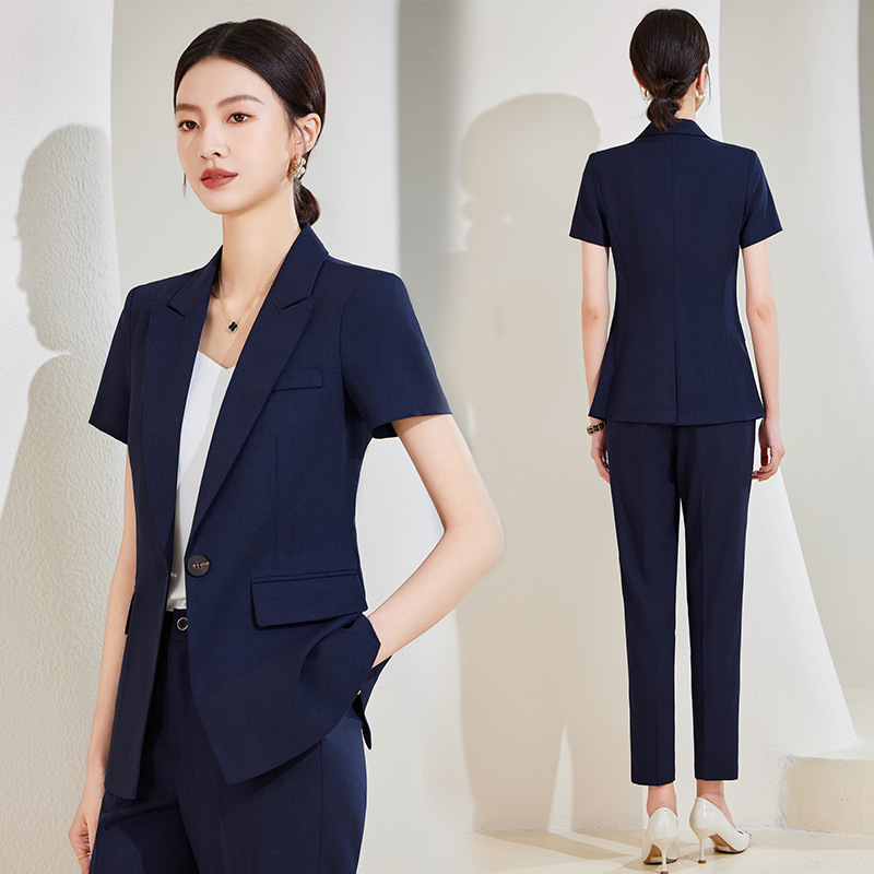 Conjunto de terno de manga cur - Women Formal Wear Store avaliação e preço