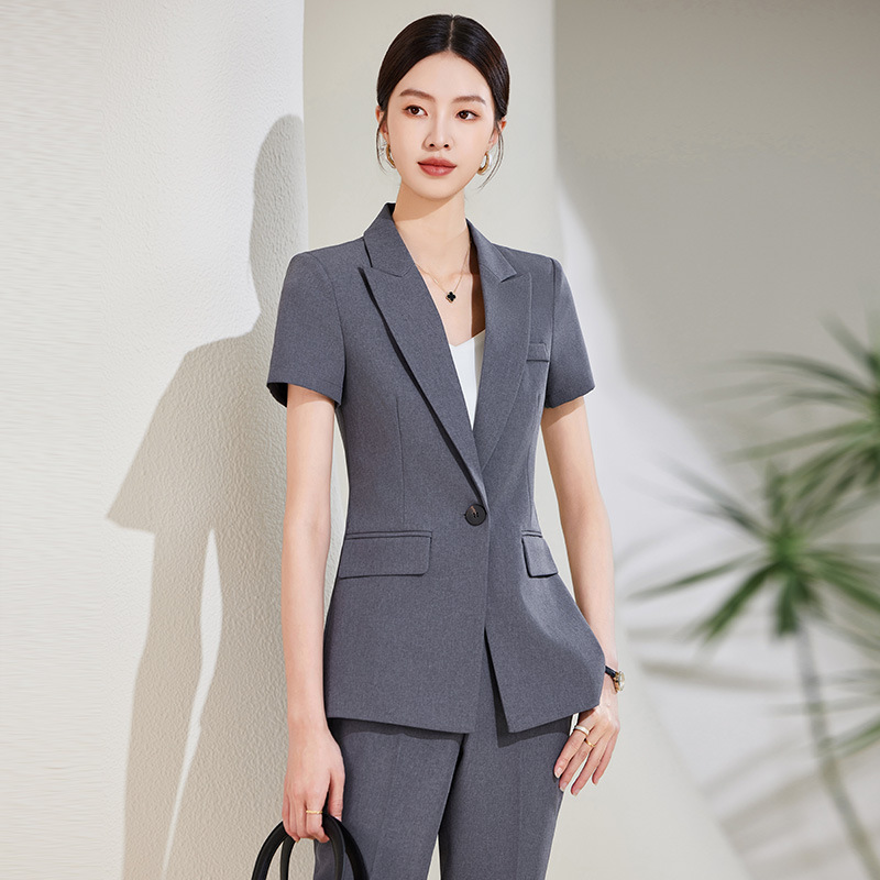 Conjunto de terno de manga cur - Women Formal Wear Store avaliação e preço