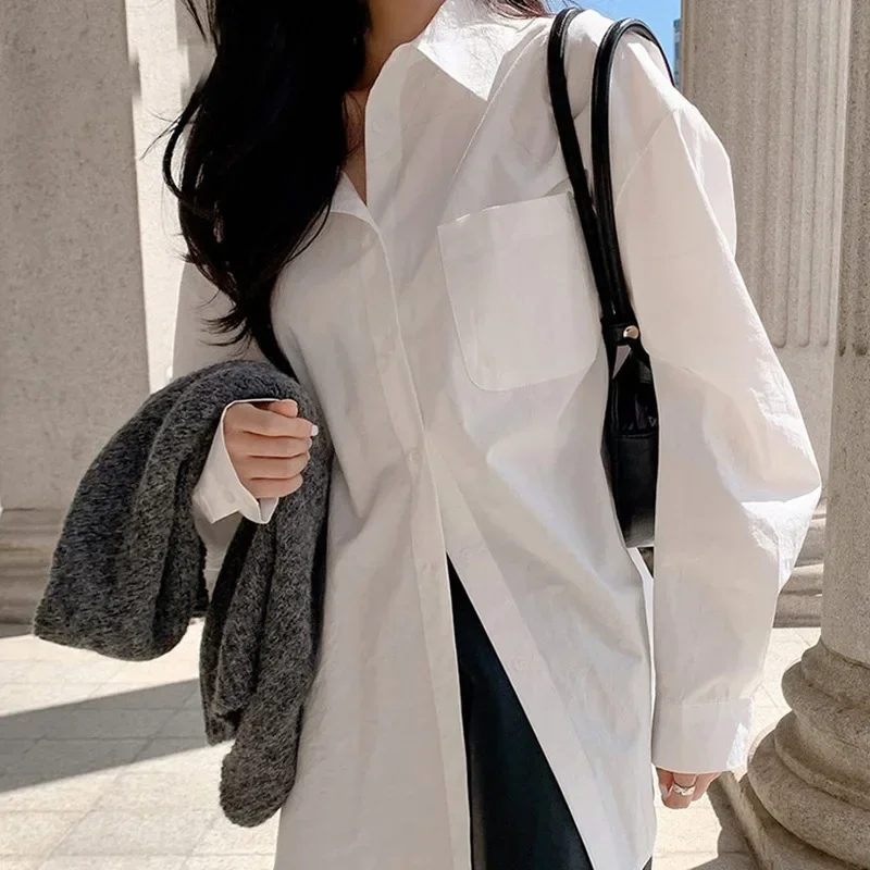 2026 moda nova algodão manga l - Women'S Formal Wear Blouse avaliação e preço