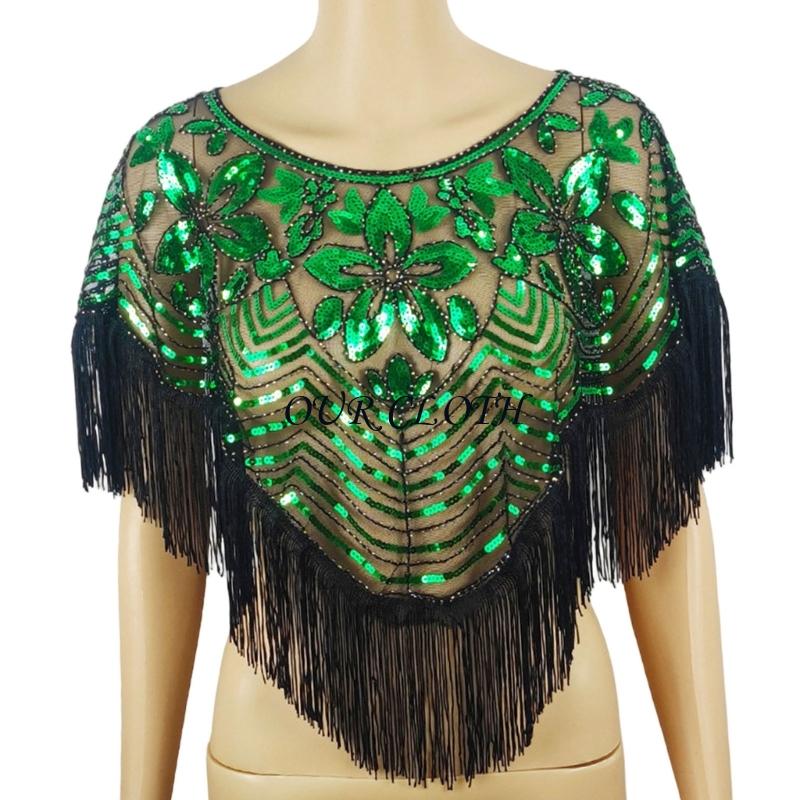 feminina xale bordado contas c - Women Formal Event Wear avaliação e preço