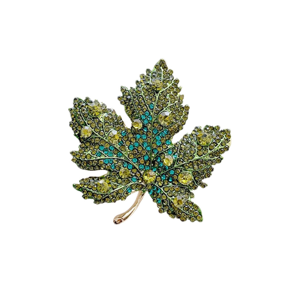 Broche de folha de bordo com s - Women Formal Event Wear avaliação e preço
