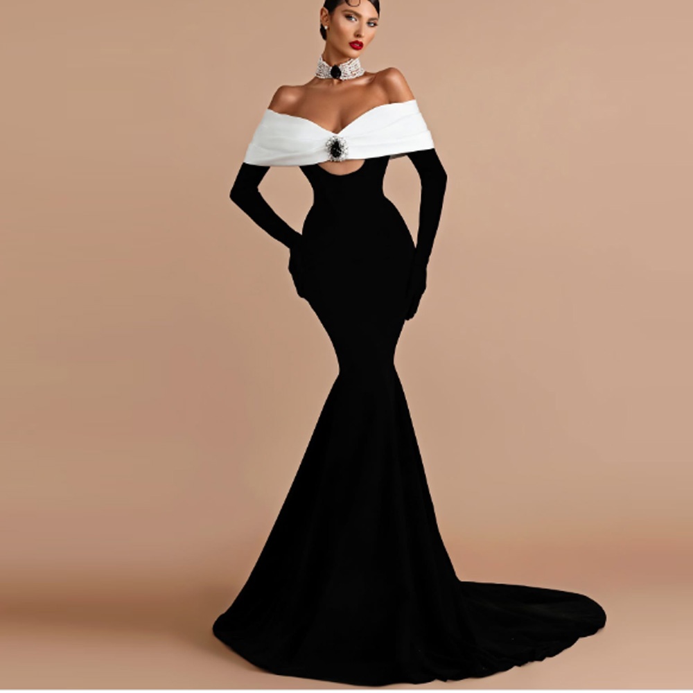 Personalizado elegante veludo  - Women Formal Event Wear avaliação e preço