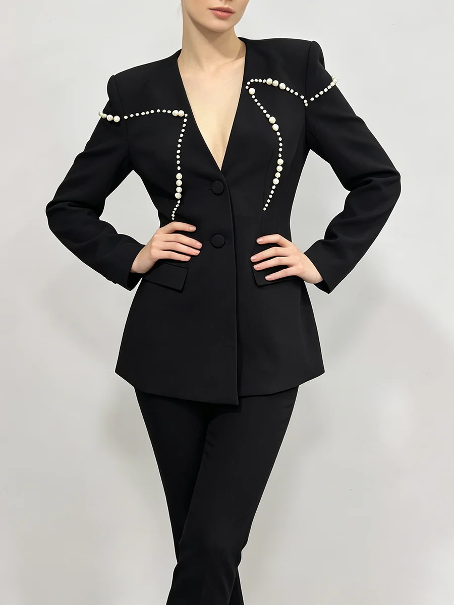 Blazer Preto Premium TWOTWINST - Women Formal Wear With Black Blazer avaliação e preço