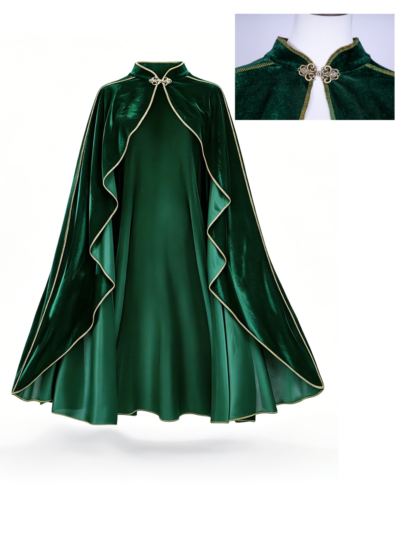 Capa de Veludo Verde Vintage p - Women'S Green Formal Wear avaliação e preço