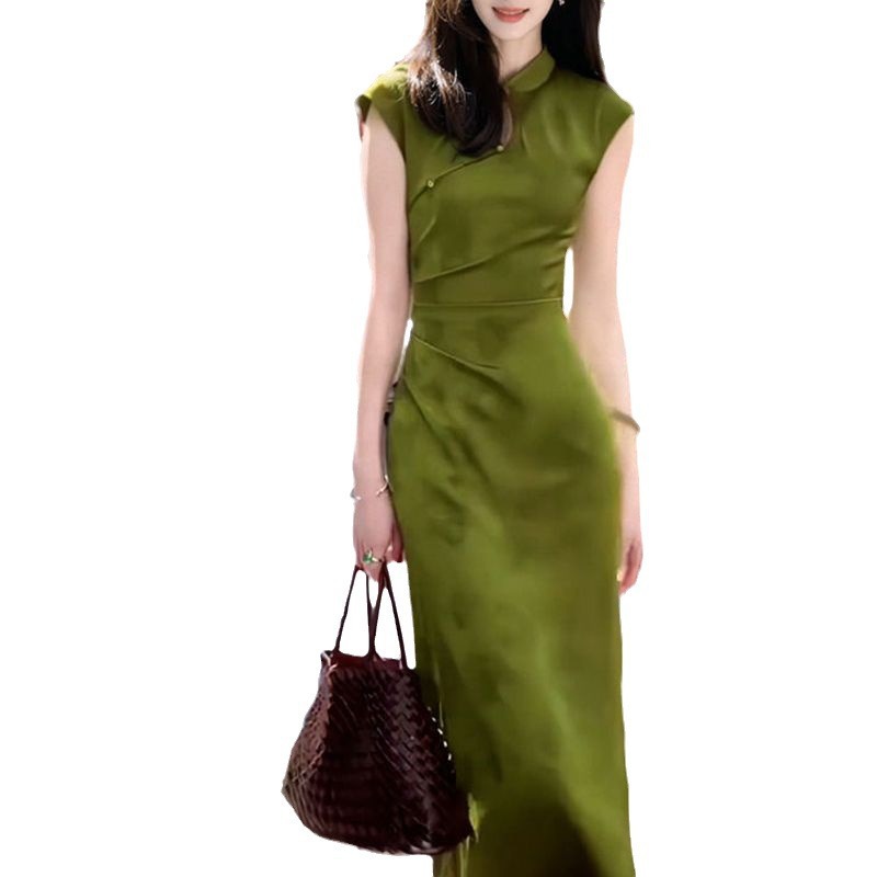 2024 novo estilo chinês verde  - Women'S Green Formal Wear avaliação e preço