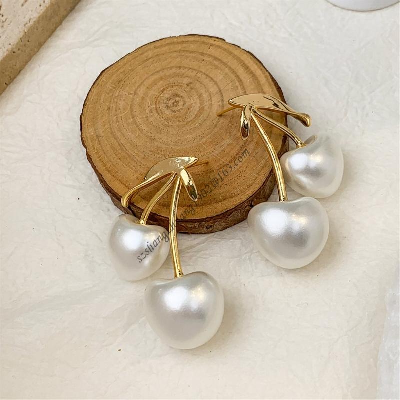 Cerejas flor pérolas orelha jó - Women Formal Event Wear avaliação e preço