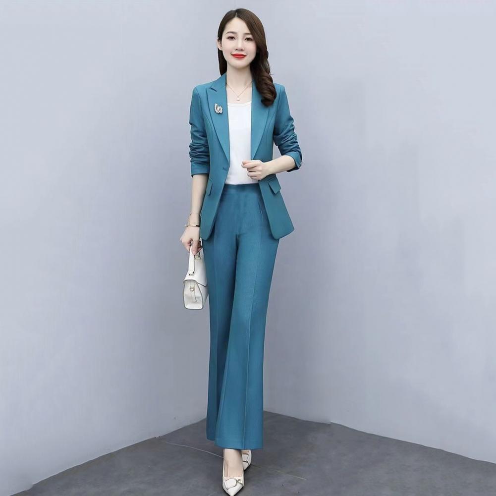 Conjunto de 2 Peças: Casaco Fo - Women'S Formal Wear Suits avaliação e preço