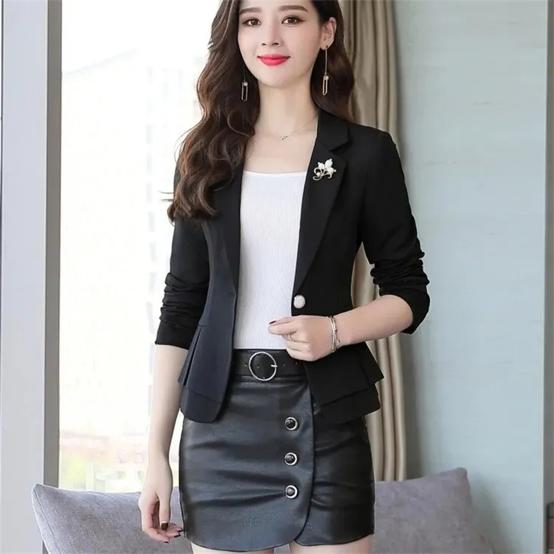 Casaco Formal Slim Feminino pa - Women Formal Wear With Black Blazer avaliação e preço