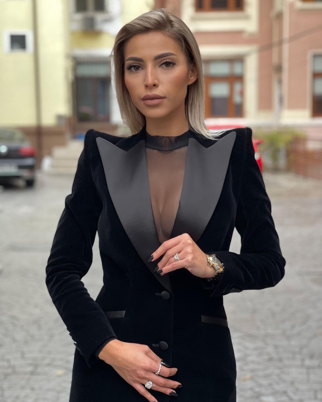 Blazer preto legal feminino, p - Women Formal Wear With Black Blazer avaliação e preço